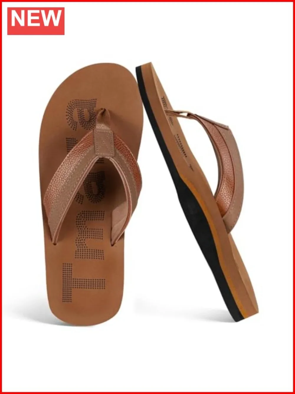 Men's Beach Flip Flops Arch Support Slip Resistant Cushioned Sandals